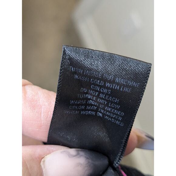 Vintage 90s Y2K HOT TOPIC Trip Rave Cargo Pants Stars Pink Black Womens Size 9 - Picture 8 of 10